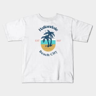 Hallandale Beach City Est 1927 Kids T-Shirt